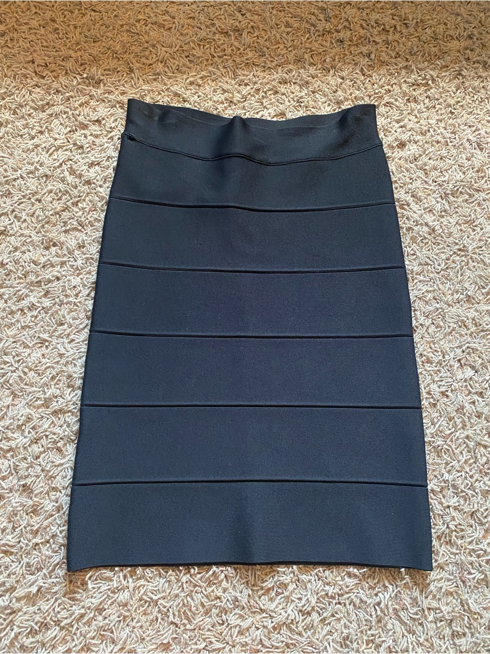 Classic Black Bandage Pencil Skirt/S